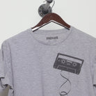 Close-up of the collar and tag on the Vintage 2010s Maxell Cassette Graphic T-Shirt L