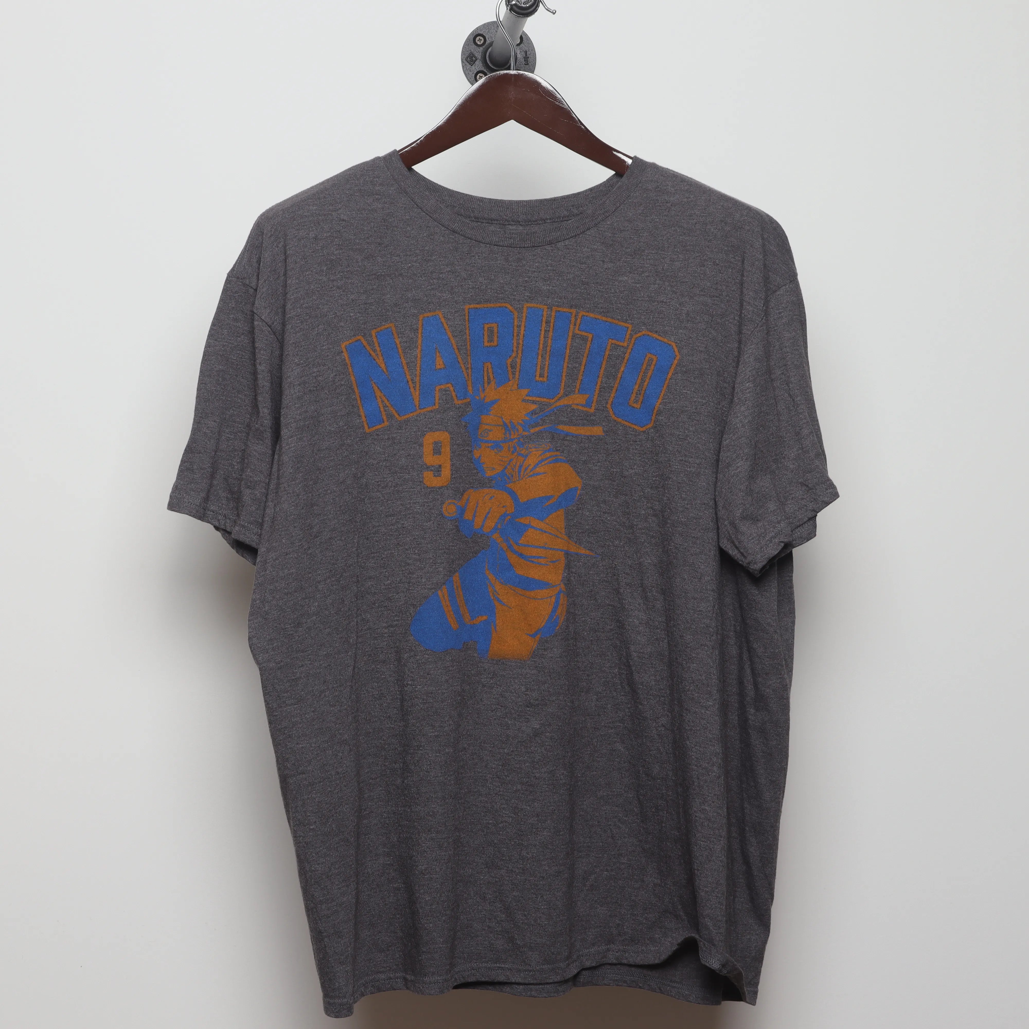 Front view of Vintage 2010s Naruto Anime Graphic T-Shirt XL