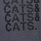 Close-up of the main graphic on the Vintage 2010s Next Level Apparel "Cats & Cats & Cats" T-Shirt - XL