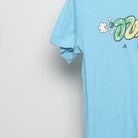 Close-up of the sleeve on the Vintage 2010s Nike Air Bubble Graffiti T-Shirt S