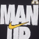Close-up of the main graphic on the Vintage 2010s Nike Appalachian State "Man Up" T-Shirt - S
