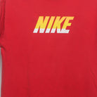 Close-up of the main graphic on the Vintage 2010s Nike Block Logo Graphic T-Shirt L