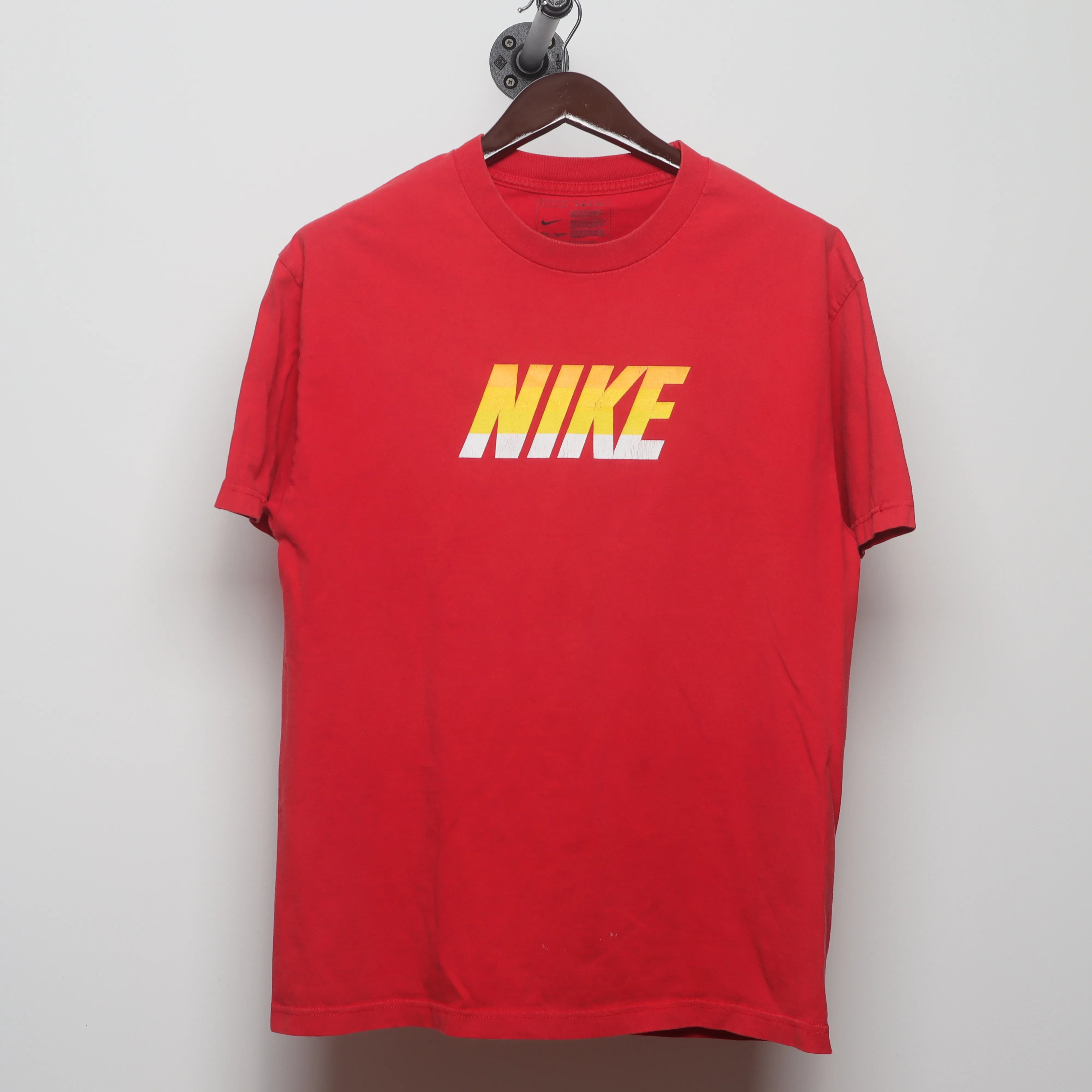 Front view of Vintage 2010s Nike Block Logo Graphic T-Shirt L