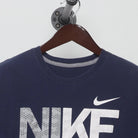 Close-up of the collar and tag on the Vintage 2010s Nike "Block Logo" T-Shirt - XL