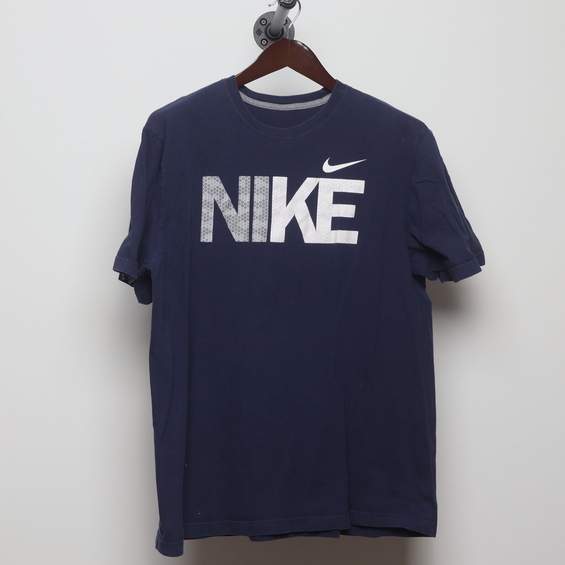 Front view of Vintage 2010s Nike "Block Logo" T-Shirt - XL