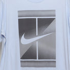 Close-up of the main graphic on the Vintage 2010s Nike Tennis Court Graphic T-Shirt XL