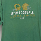 Close-up of the main graphic on the Vintage 2010s Notre Dame Football Graphic T-Shirt M