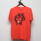 Front view of Vintage 2010s Pokémon Charizard Silhouette Tee XL