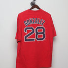 Back view of Vintage 2010s Red Sox Gonzalez MLB T-Shirt XL