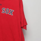 Close-up of the sleeve on the Vintage 2010s Red Sox Gonzalez MLB T-Shirt XL