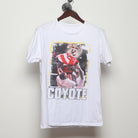 Front view of Vintage 2010s Spurs Coyote Rocky Parody Tee L