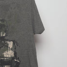 Close-up of the sleeve on the Vintage 2010s Star Wars Boba Fett Sketch Tee L
