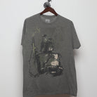 Front view of Vintage 2010s Star Wars Boba Fett Sketch Tee L