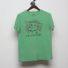 Front view of Vintage 2010s Star Wars Grogu 'I'm All Ears' Tee M