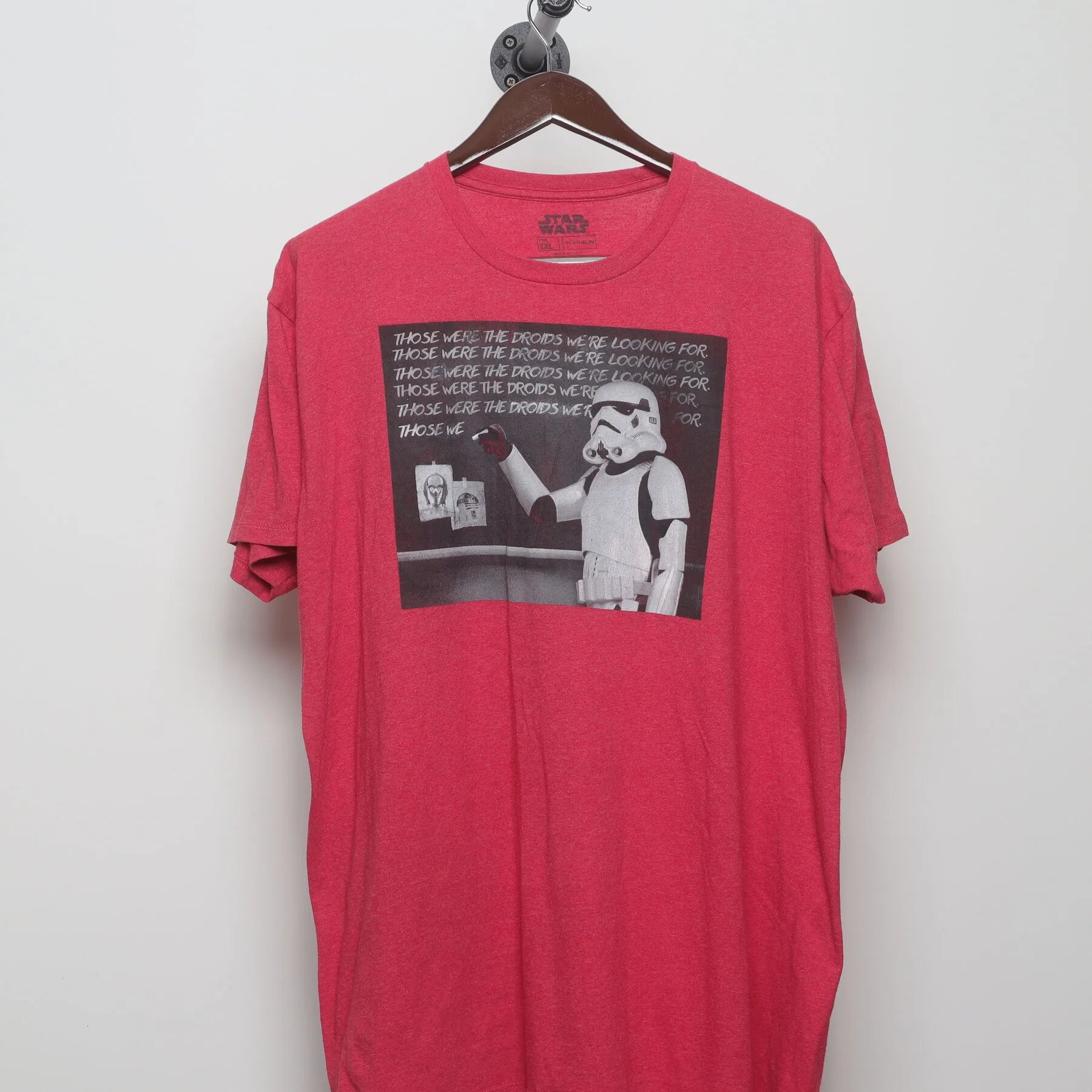 Front view of Vintage 2010s Star Wars "These Were The Droids" T-Shirt - XXL