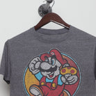 Close-up of the collar and tag on the Vintage 2010s Super Mario Gamer Graphic T-Shirt S