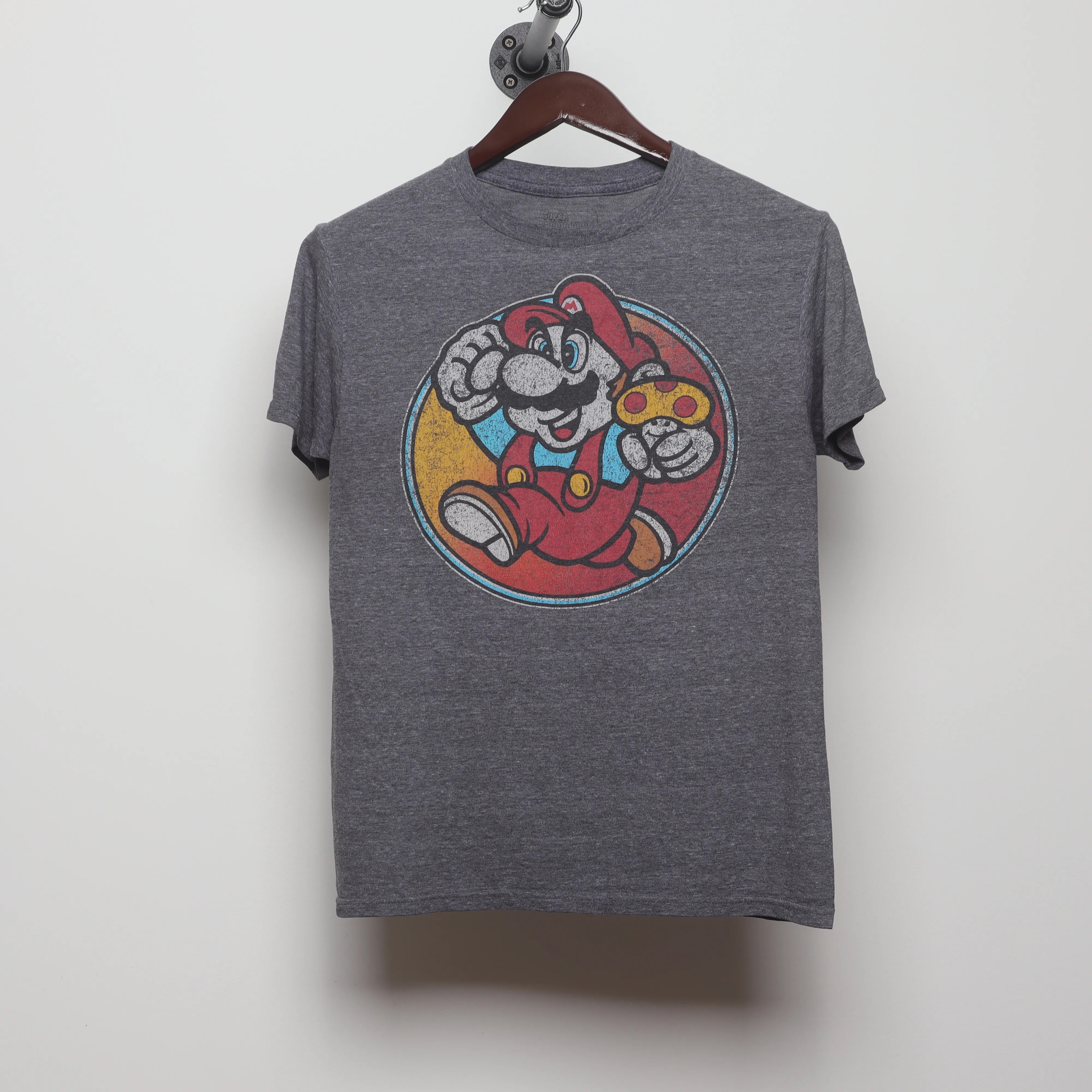 Front view of Vintage 2010s Super Mario Gamer Graphic T-Shirt S