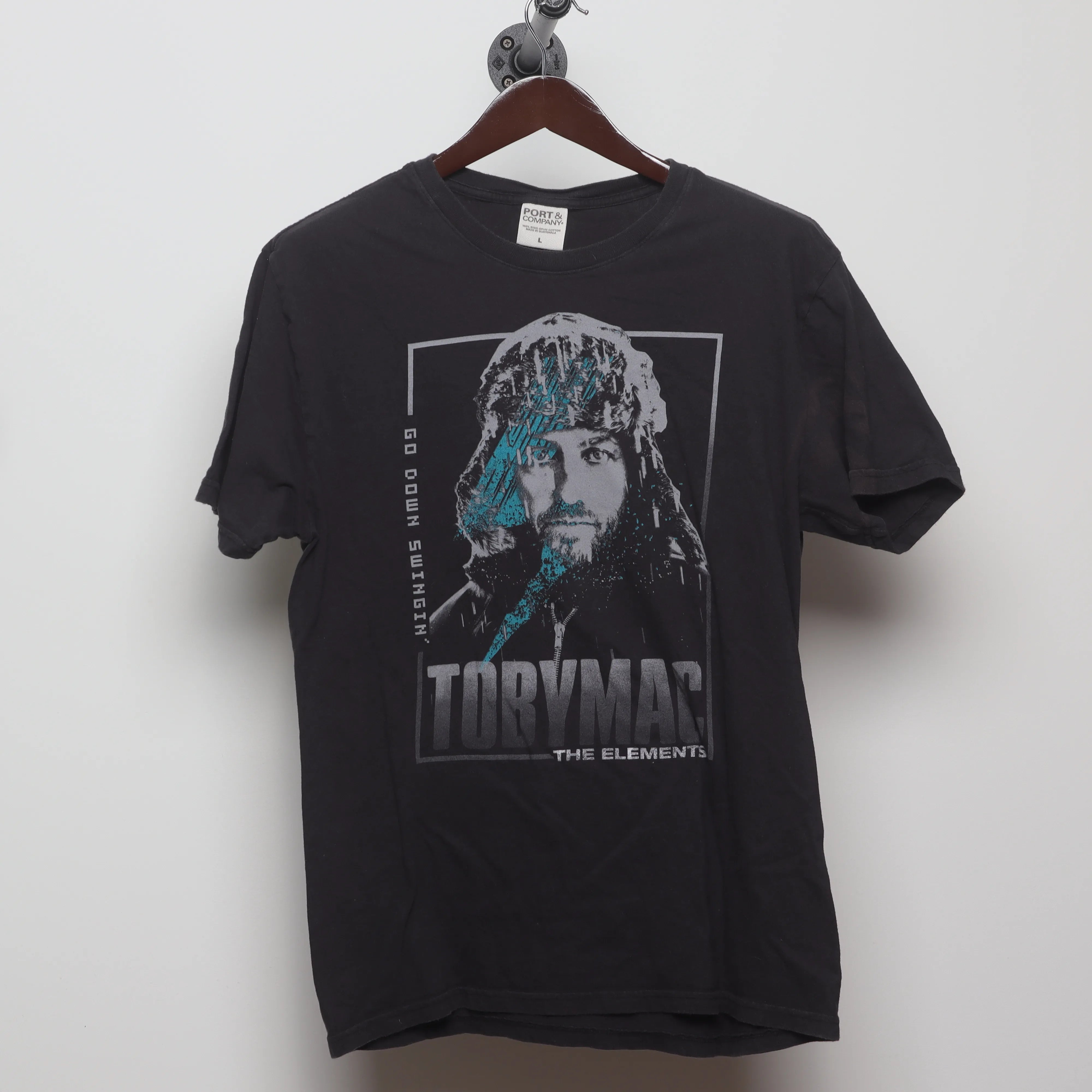 Front view of Vintage 2010s TobyMac The Elements Tour T-Shirt M