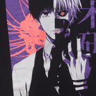 Close-up of the main graphic on the Vintage 2010s Tokyo Ghoul "Ken Kaneki Split" T-Shirt - S