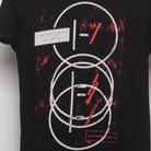 Close-up of the main graphic on the Vintage 2010s Twenty One Pilots Graphic Band Tee S