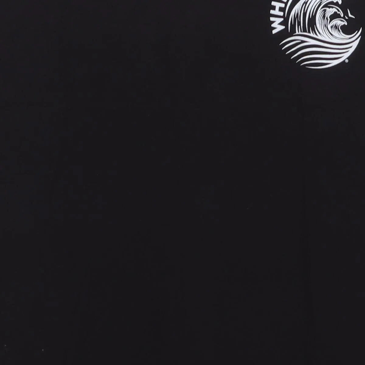 Close-up of the main graphic on the Vintage 2010s White Claw "Wave Logo" T-Shirt - S