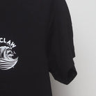 Close-up of the sleeve on the Vintage 2010s White Claw "Wave Logo" T-Shirt - S
