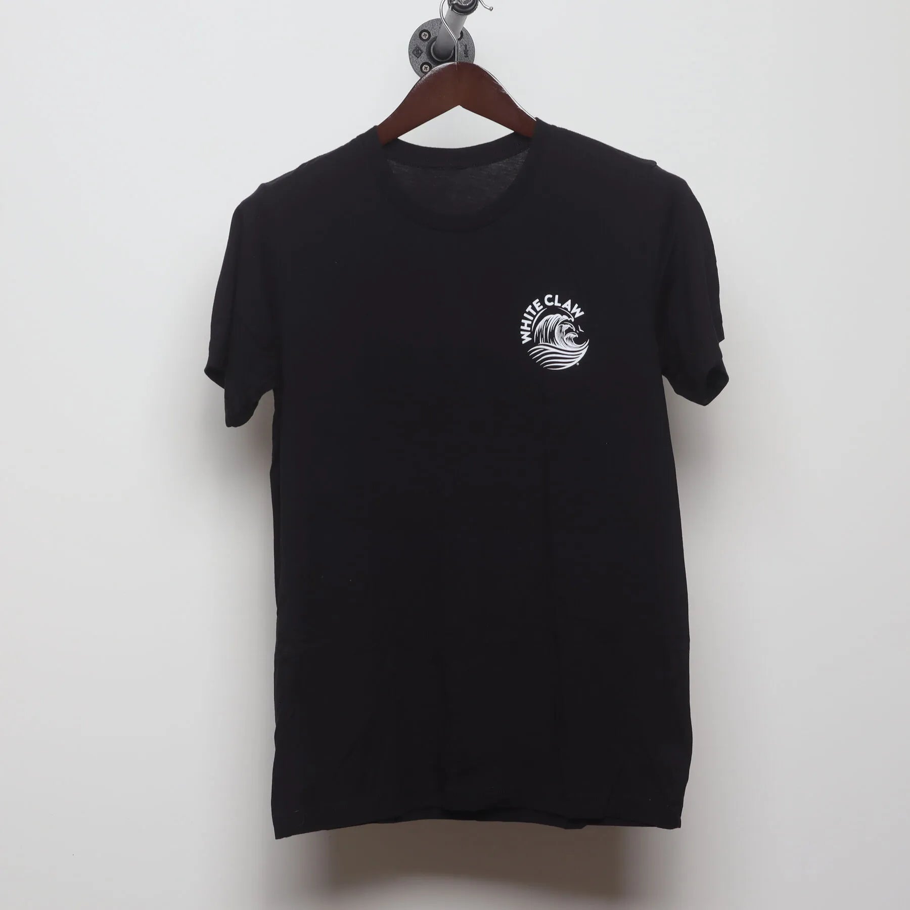 Front view of Vintage 2010s White Claw "Wave Logo" T-Shirt - S
