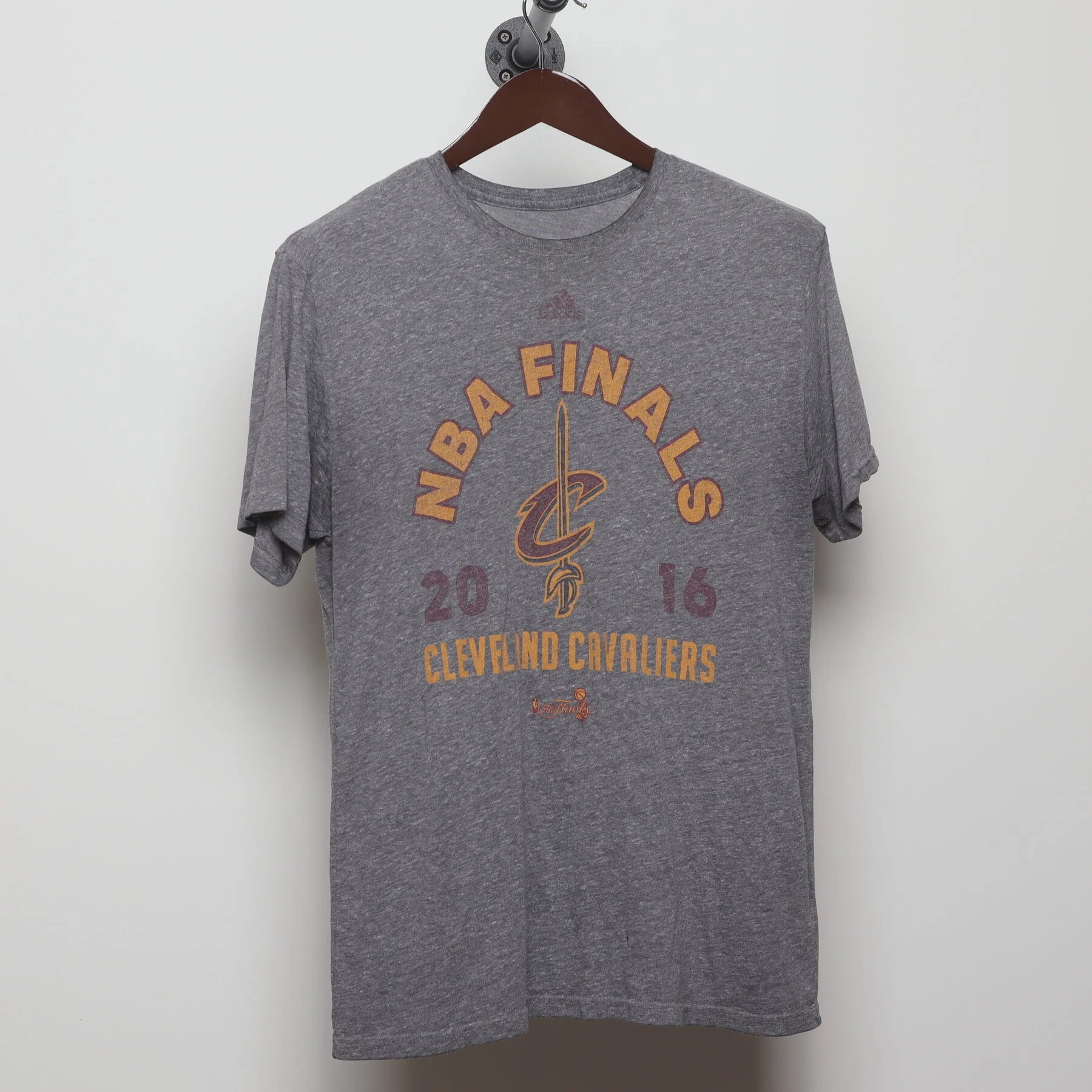 Front view of Vintage 2010s Adidas "2016 NBA Finals Cleveland Cavaliers" T-Shirt - M
