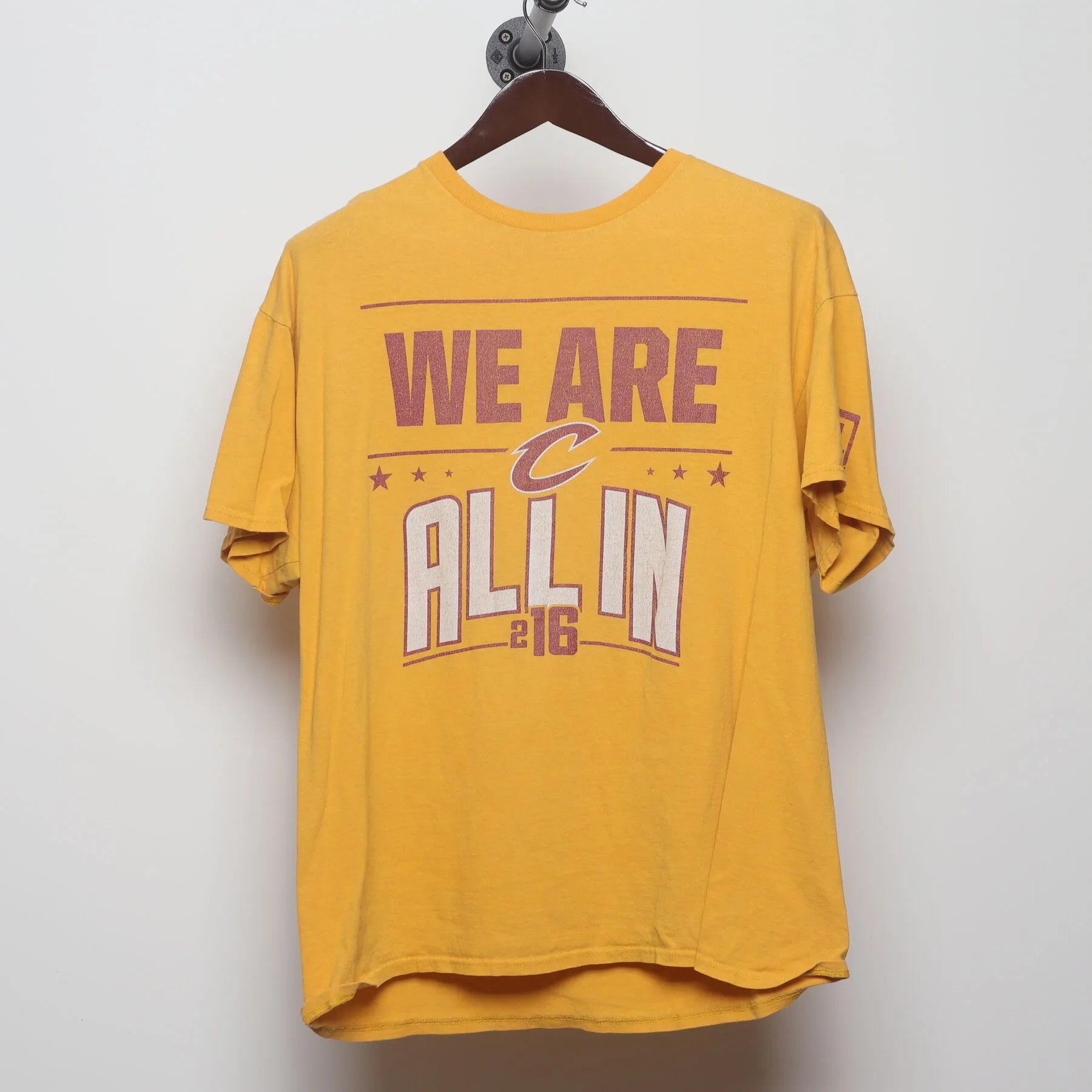 Front view of Vintage 2010s Cleveland Cavaliers "We Are All In" T-Shirt - L