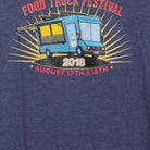 Close-up of the main graphic on the Vintage 2018 Columbus Food Truck Festival T-Shirt - M