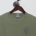 Close-up of the collar and tag on the Vintage Y2K Gildan "Defend 2nd Amendment Skull" T-Shirt - L