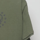 Close-up of the Right sleeve on the Vintage Y2K Gildan "Defend 2nd Amendment Skull" T-Shirt - L