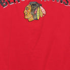 Close-up of the main graphic on the Vintage 1990s Chicago Blackhawks "Team Logo" T-Shirt - M