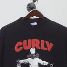 Close-up of the collar and tag on the Vintage 90s Curly Fries Promo Graphic T-Shirt XL