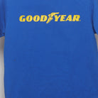 Close-up of the main graphic on the Vintage 90s Goodyear Winged Foot Logo T-Shirt S