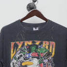 Close-up of the collar and tag on the Vintage 90s Lynyrd Skynyrd Double Sided Band Tee L