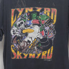 Close-up of the main graphic on the Vintage 90s Lynyrd Skynyrd Double Sided Band Tee L