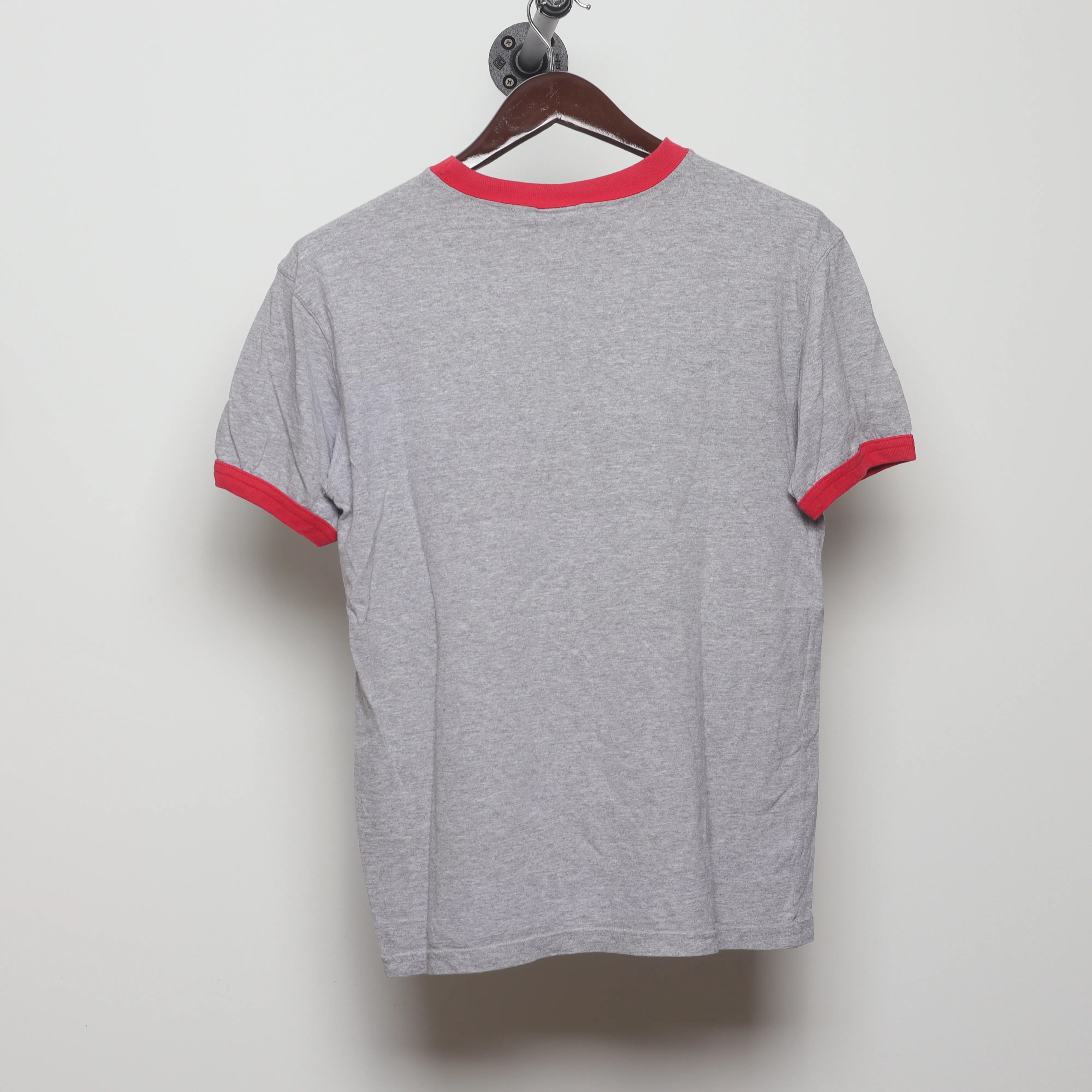 Back view of Vintage 90s New England Patriots Ringer T-Shirt M