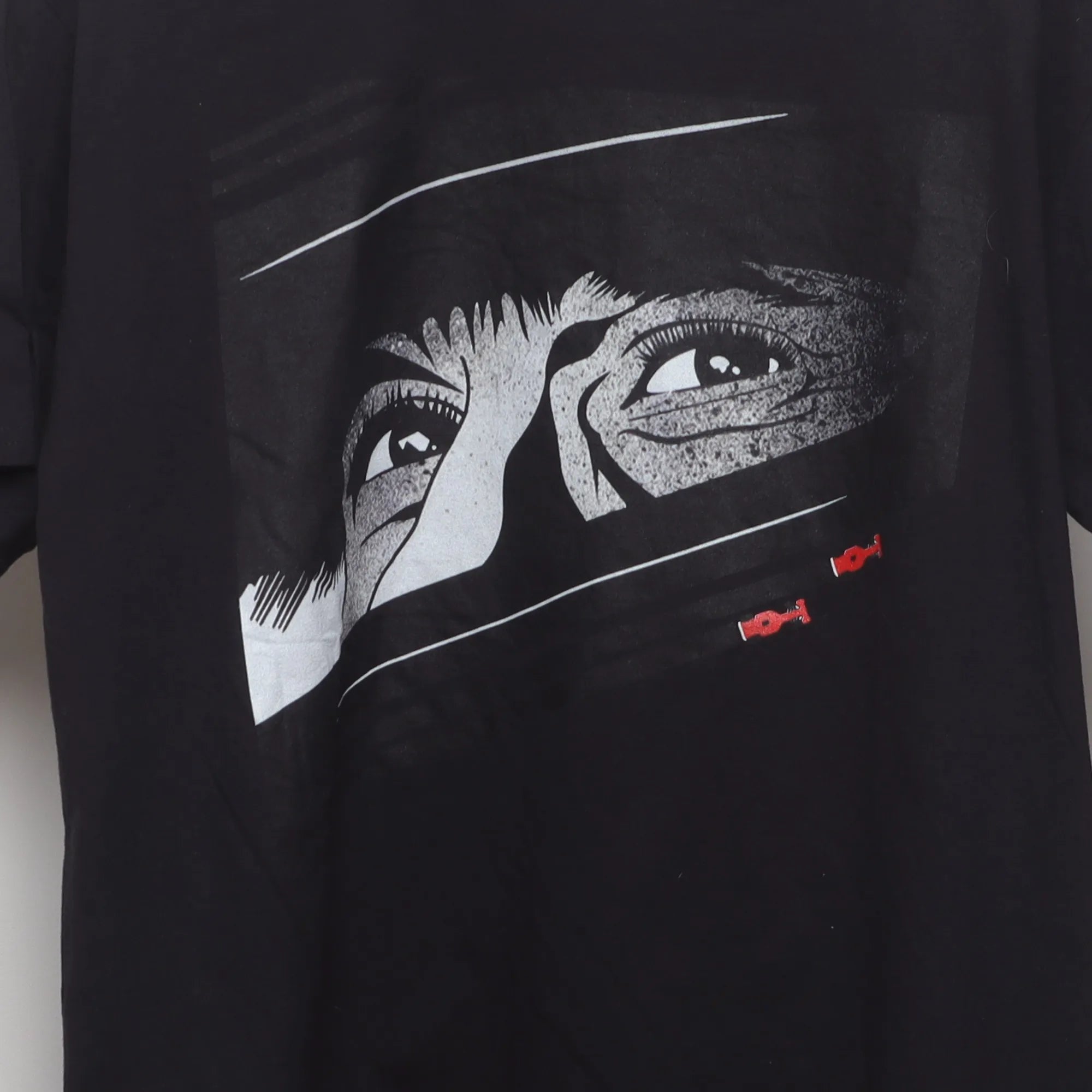 Close-up of the main graphic on the Vintage 90s Style Ayrton Senna F1 Racing Tee L