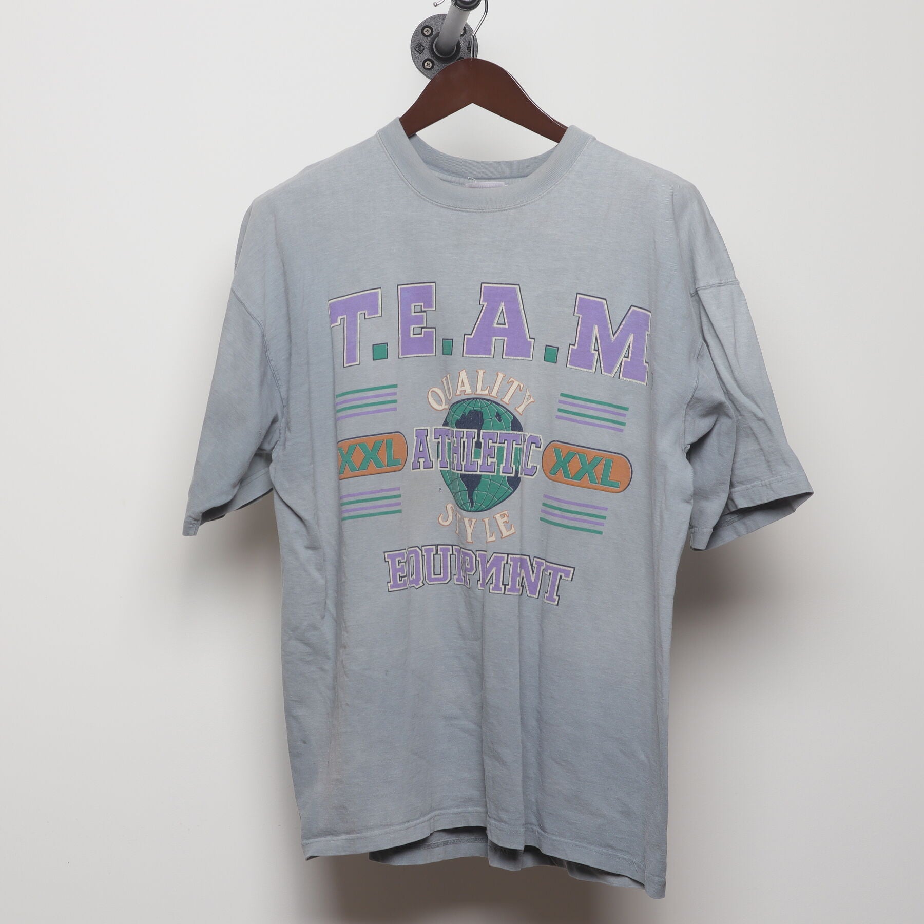 Front view of Vintage 1990s T.E.A.M. "Athletic Equipment" T-Shirt - XL