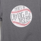 Close-up of the main graphic on the Vintage A League of Their Own Baseball Quote T-Shirt L