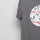 Close-up of the sleeve on the Vintage A League of Their Own Baseball Quote T-Shirt L