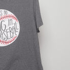 Close-up of the sleeve on the Vintage A League of Their Own Baseball Quote T-Shirt L