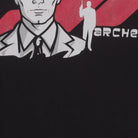 Close-up of the main graphic on the Vintage Y2K Archer "ISIS Secret Agent" T-Shirt - L