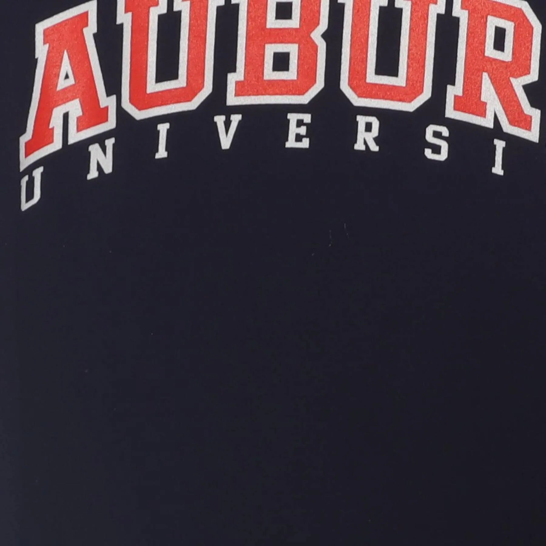 Close-up of the main graphic on the Vintage 1990s Ralph Lauren Sport "Auburn University" T-Shirt - M