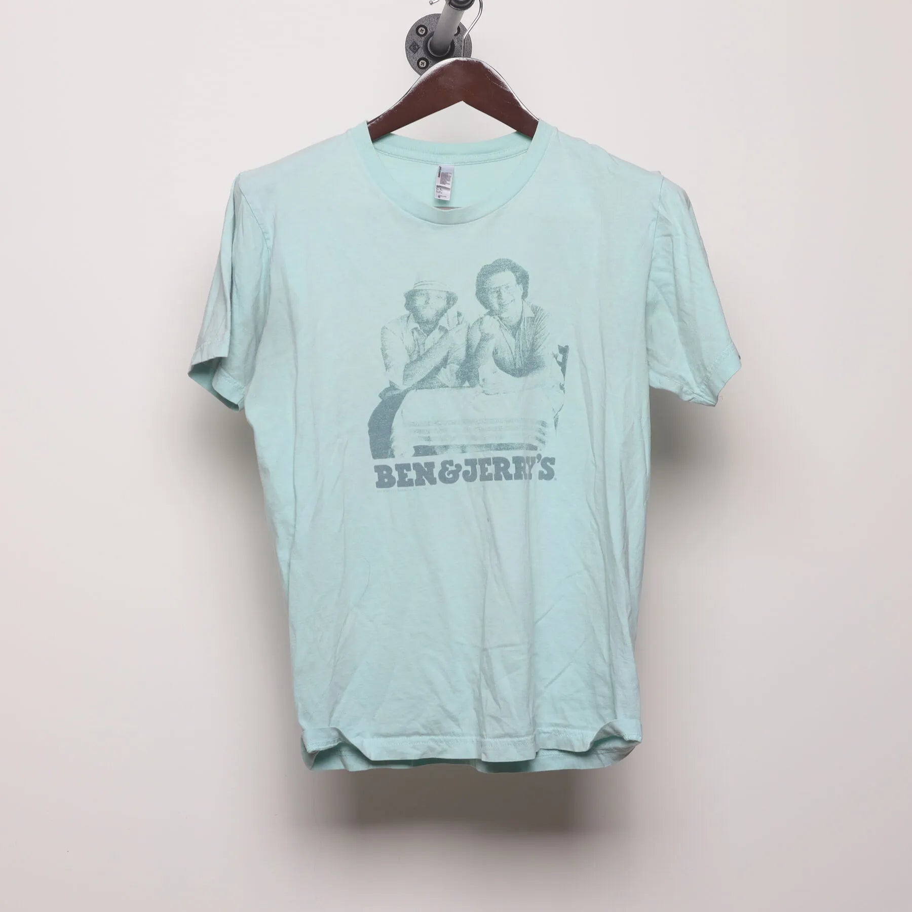 Front view of Vintage Y2K Ben & Jerry's "Founders Portrait" T-Shirt - S