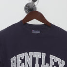 Close-up of the collar and tag on the Vintage Y2K Champion "Bentley University" T-Shirt - S