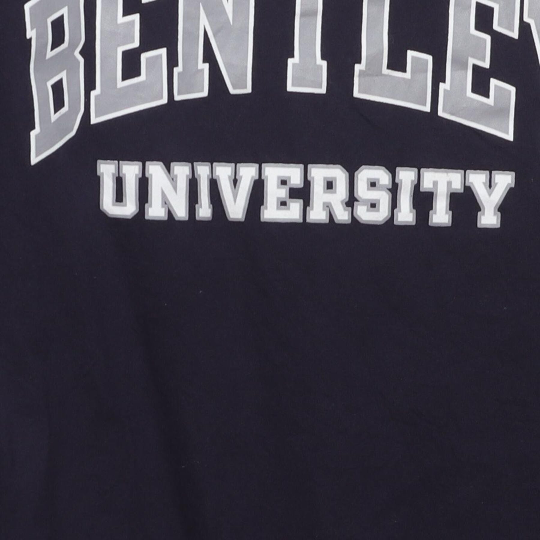 Close-up of the main graphic on the Vintage Y2K Champion "Bentley University" T-Shirt - S