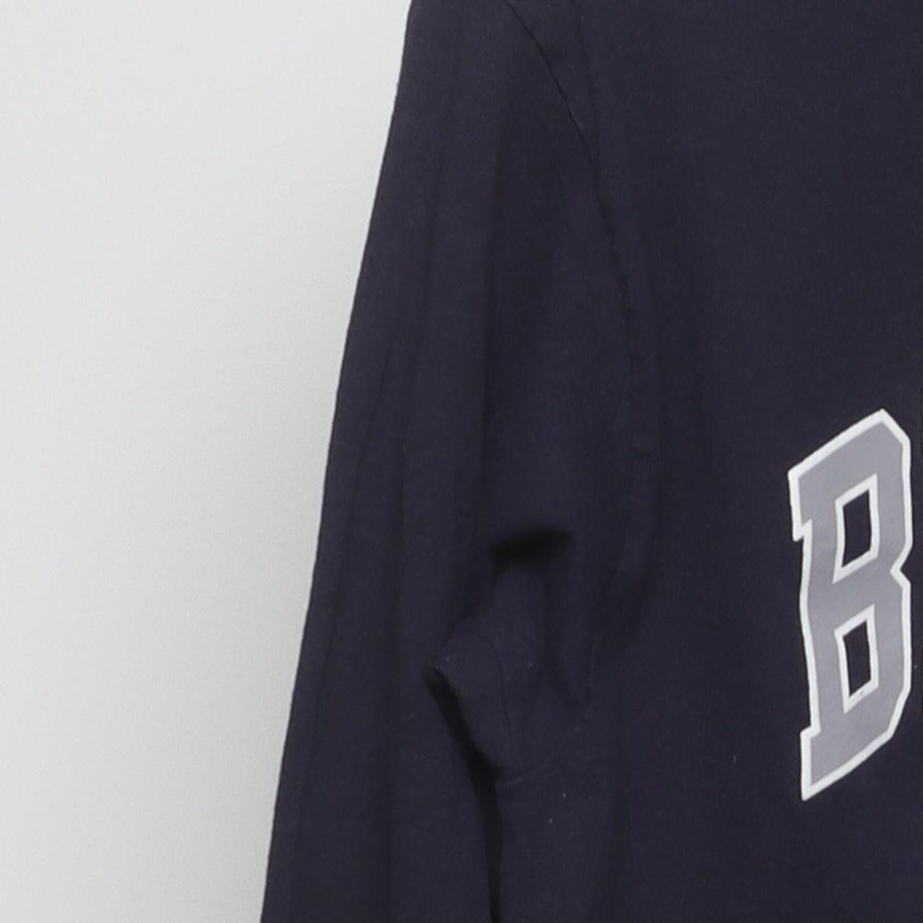 Close-up of the Left sleeve on the Vintage Y2K Champion "Bentley University" T-Shirt - S