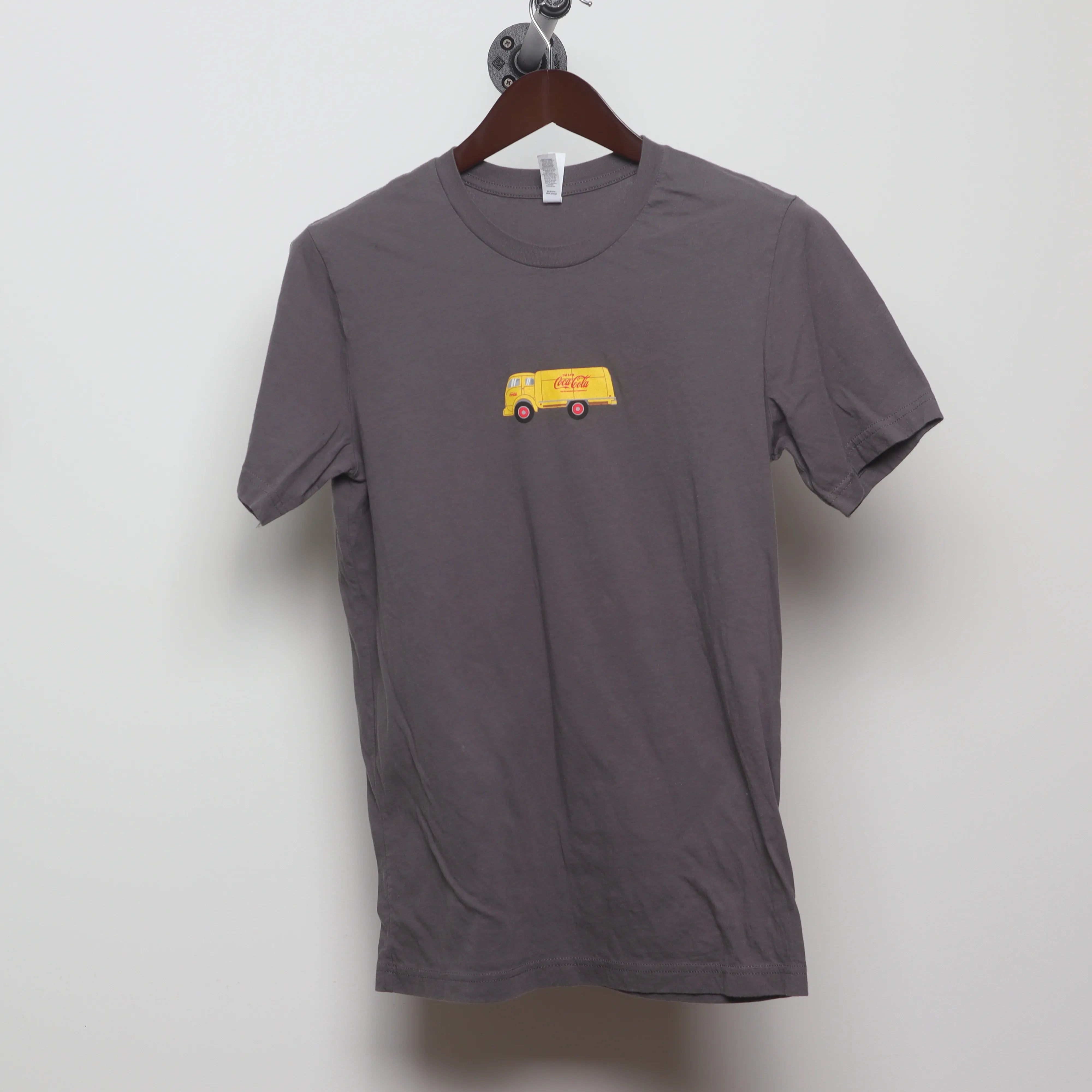 Front view of Vintage Coca-Cola Delivery Truck Graphic T-Shirt L